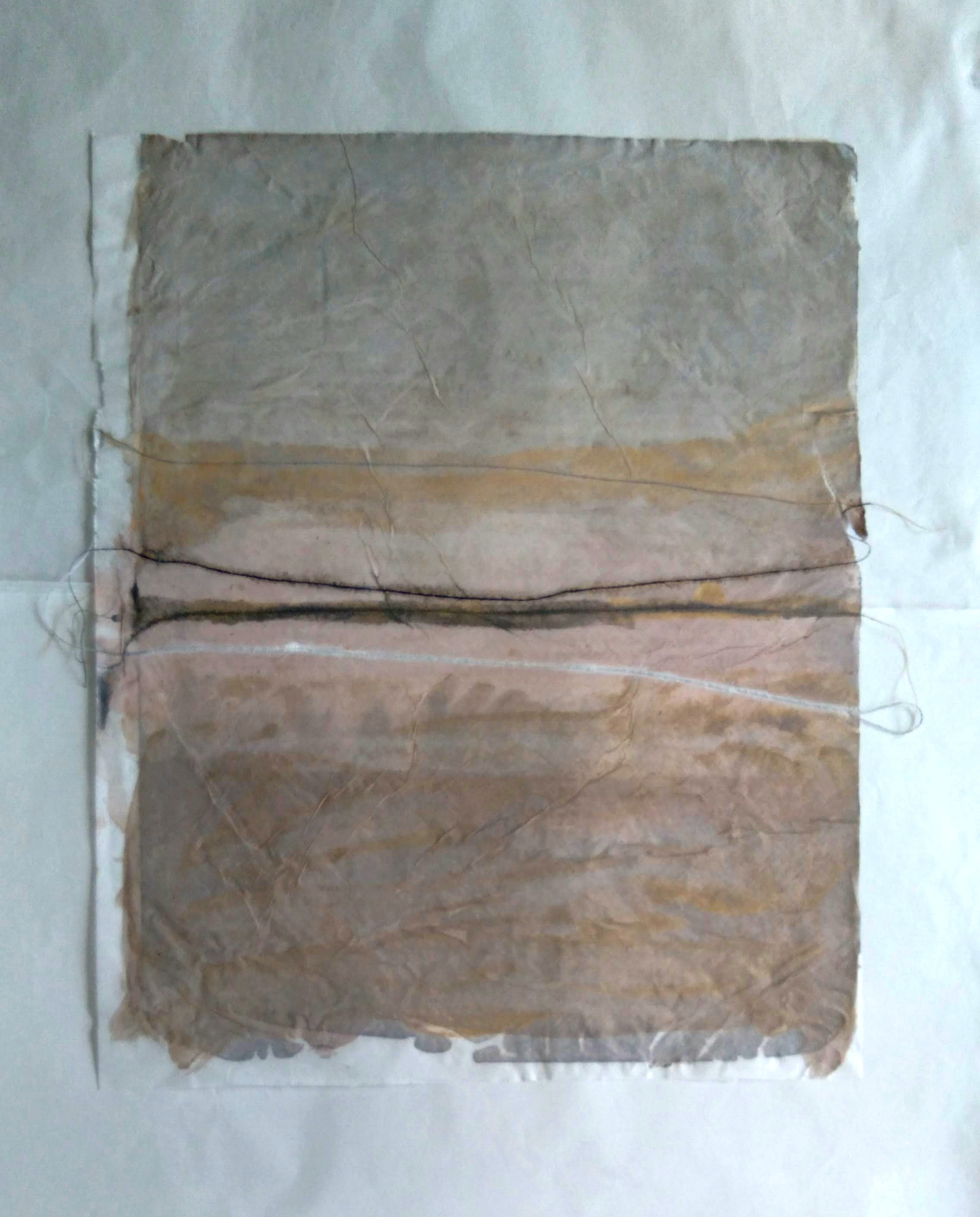 Seda XXV — 2021 — 0.30m x 0.50m. Acrílico sobre papel de seda. Colagem 2702 "Seda XXVI"20210.30m x 0.50m. Acrílico sobre papel de seda. Colagem. Carimbo — Fabio Crisanti