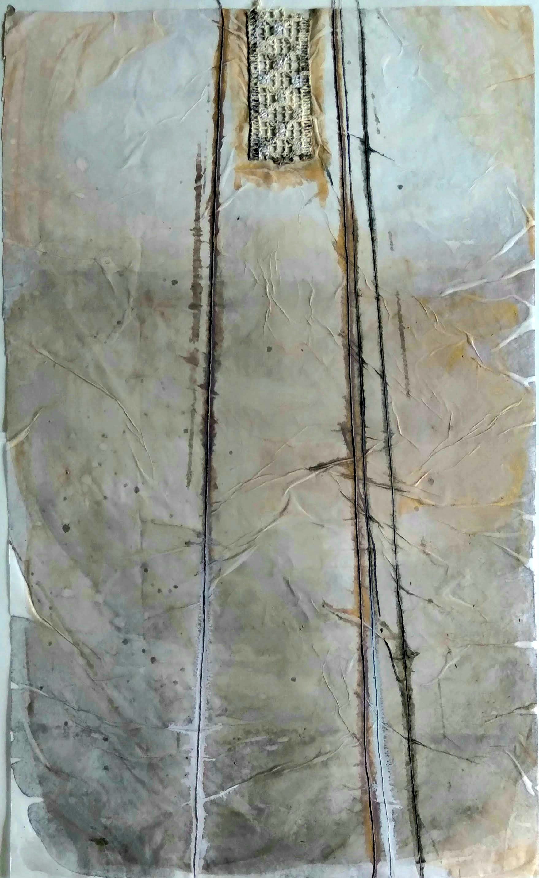 Seda XXIX — 2021 — 0.30m x 0.50m. Acrílico sobre papel de seda. Colagem — Fabio Crisanti